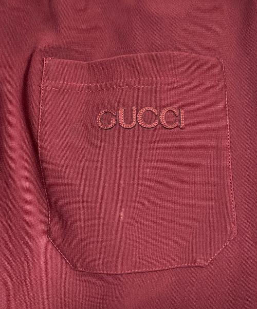 GUCCI（グッチ）GUCCI (グッチ) テクニカルジャージパンツ レッド サイズ:Lの古着・服飾アイテム