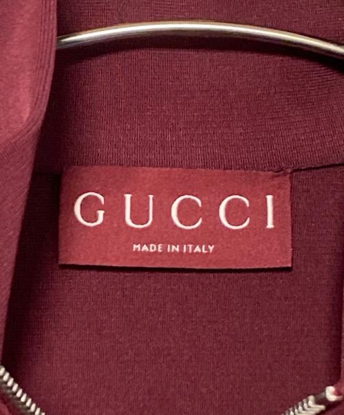 GUCCI（グッチ）GUCCI (グッチ) テクニカルジャージジップアップジャケット レッド サイズ:Lの古着・服飾アイテム