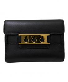 DELVAUX（デルヴォー）の古着「TEMPETE COMPACT WALLET」｜ブラック