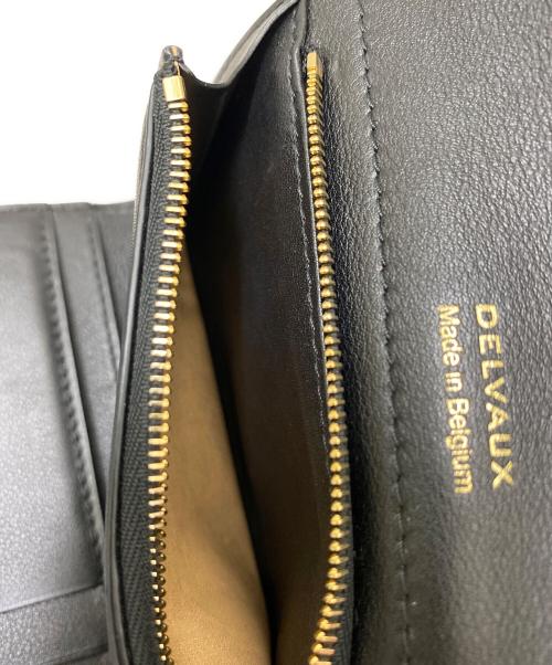 DELVAUX（デルヴォー）DELVAUX (デルヴォー) TEMPETE COMPACT WALLET ブラックの古着・服飾アイテム