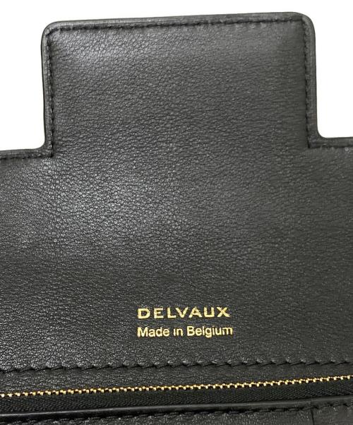 DELVAUX（デルヴォー）DELVAUX (デルヴォー) TEMPETE COMPACT WALLET ブラックの古着・服飾アイテム