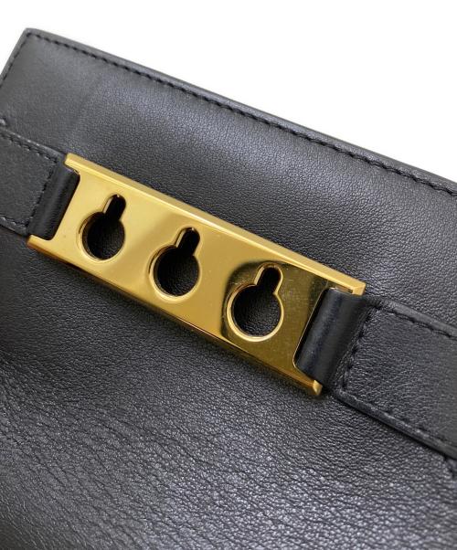 DELVAUX（デルヴォー）DELVAUX (デルヴォー) TEMPETE COMPACT WALLET ブラックの古着・服飾アイテム