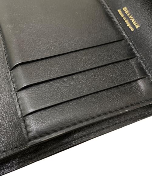 DELVAUX（デルヴォー）DELVAUX (デルヴォー) TEMPETE COMPACT WALLET ブラックの古着・服飾アイテム