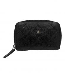CHANEL（シャネル）の古着「マトラッセ ジップコインケース」｜ブラック