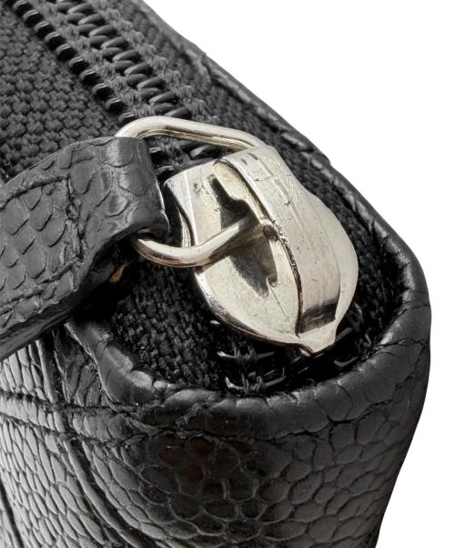 CHANEL（シャネル）CHANEL (シャネル) マトラッセ ジップコインケース ブラックの古着・服飾アイテム