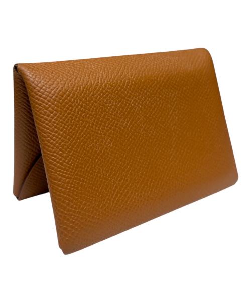 HERMES（エルメス）HERMES (エルメス) カルヴィデュオ/カードケース ゴールドの古着・服飾アイテム
