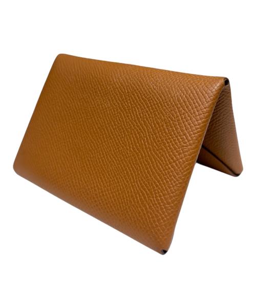 HERMES（エルメス）HERMES (エルメス) カルヴィデュオ/カードケース ゴールドの古着・服飾アイテム