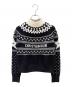 Christian Dior（クリスチャン ディオール）の古着「ノルディック柄ハイネックニット」｜ネイビー