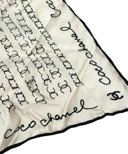 CHANEL（シャネル）CHANEL (シャネル) スカーフシュシュ ブラック×ホワイトの古着・服飾アイテム