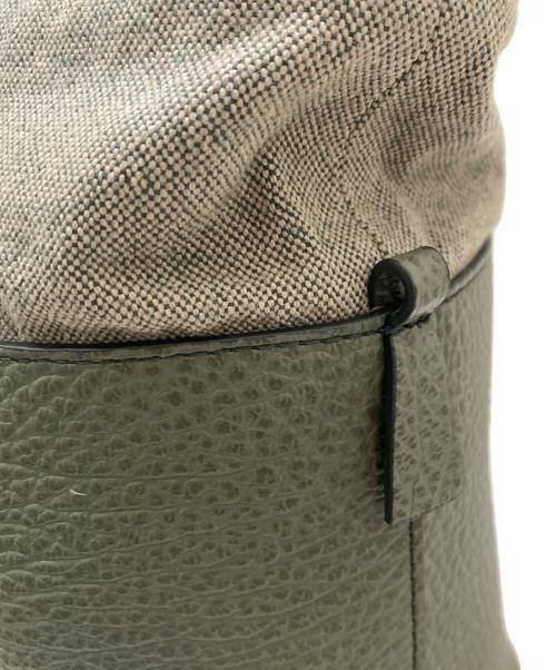 Maison Margiela（メゾンマルジェラ）Maison Margiela (メゾンマルジェラ) 5AC巾着バケットバッグ グリーンの古着・服飾アイテム