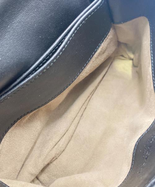 BOTTEGA VENETA（ボッテガベネタ）BOTTEGA VENETA (ボッテガベネタ) イントレチャートオリンピアーバッグ ブラックの古着・服飾アイテム
