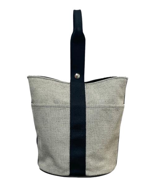 HERMES（エルメス）HERMES (エルメス) サクソーMM グレー×ブラック サイズ:MMの古着・服飾アイテム