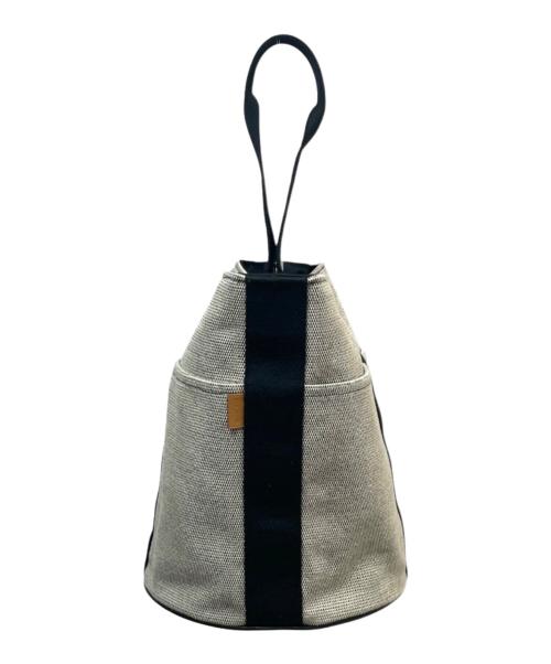 HERMES（エルメス）HERMES (エルメス) サクソーMM グレー×ブラック サイズ:MMの古着・服飾アイテム