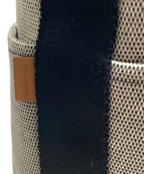 HERMES（エルメス）HERMES (エルメス) サクソーMM グレー×ブラック サイズ:MMの古着・服飾アイテム