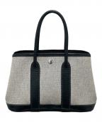 HERMESエルメス）の古着「ガーデンパーティTTPM/Garden-PartyTTPM/シルバー金具/トワルアッシュ/グレー×ブラック/□H刻印」
