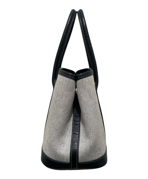 HERMES（エルメス）HERMES (エルメス) ガーデンパーティTTPM/Garden-PartyTTPM/シルバー金具/トワルアッシュ/グレー×ブラック/□H刻印 サイズ:TTPM/23cmの古着・服飾アイテム