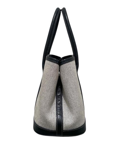 HERMES（エルメス）HERMES (エルメス) ガーデンパーティTTPM/Garden-PartyTTPM/シルバー金具/トワルアッシュ/グレー×ブラック/□H刻印 サイズ:TTPM/23cmの古着・服飾アイテム