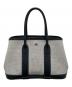 HERMES (エルメス) ガーデンパーティTTPM/Garden-PartyTTPM/シルバー金具/トワルアッシュ/グレー×ブラック/□H刻印 サイズ:TTPM/23cm：400000円