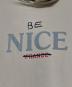 中古・古着 BALENCIAGA (バレンシアガ) BE NICEプリントパーカー ベージュ サイズ:L：40000円