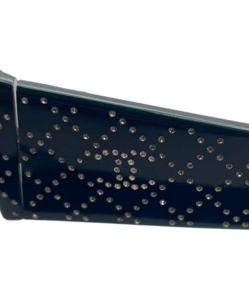 CHANEL（シャネル）CHANEL (シャネル) ラインストーン ココマークサングラス グリーン サイズ:53□21-135の古着・服飾アイテム