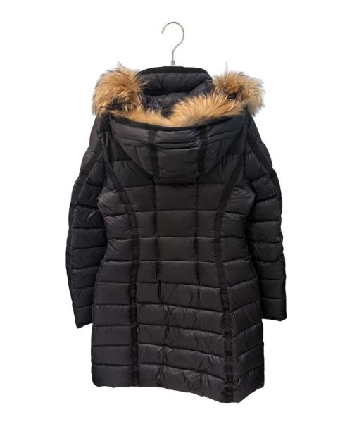 MONCLER（モンクレール）MONCLER (モンクレール) ファー付ダウンコート ブラック サイズ:Ｌの古着・服飾アイテム