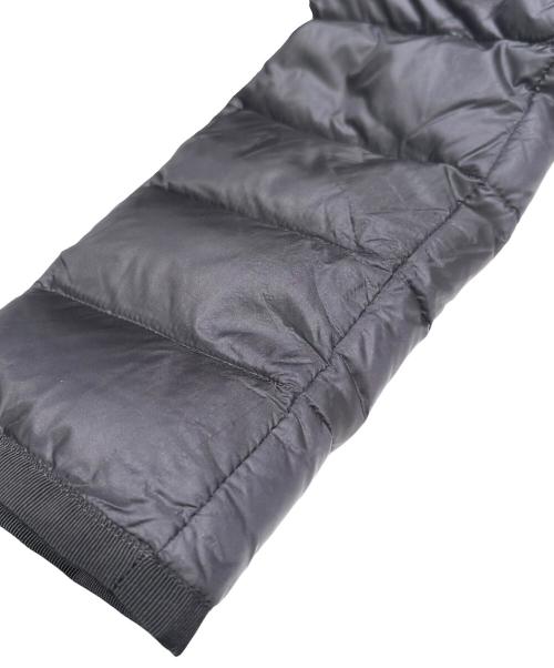 MONCLER（モンクレール）MONCLER (モンクレール) ファー付ダウンコート ブラック サイズ:Ｌの古着・服飾アイテム