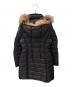 MONCLER (モンクレール) ファー付ダウンコート ブラック サイズ:Ｌ：80000円