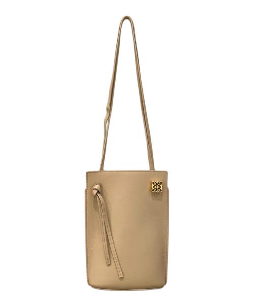 LOEWE（ロエベ）LOEWE (ロエベ) ペブルダイスポケットバック ブラウンの古着・服飾アイテム
