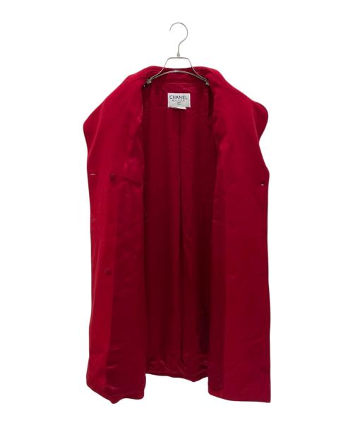 CHANEL（シャネル）CHANEL (シャネル) 95A カシミヤダブルコート レッド サイズ:Mの古着・服飾アイテム