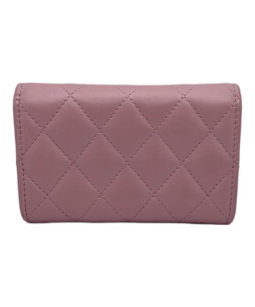CHANEL（シャネル）CHANEL (シャネル) フェイクパールココマーク パスケース ピンクの古着・服飾アイテム