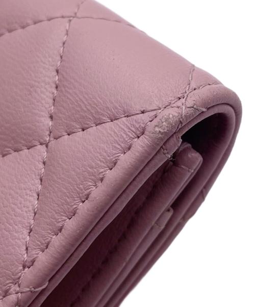 CHANEL（シャネル）CHANEL (シャネル) フェイクパールココマーク パスケース ピンクの古着・服飾アイテム