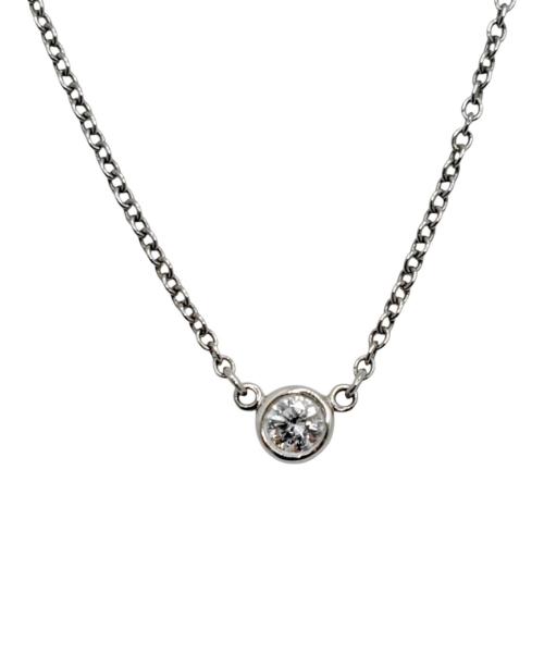 TIFFANY & Co.（ティファニー）Tiffany & Co. (ティファニー) バイザヤード シングルダイヤモンドネックレスの古着・服飾アイテム