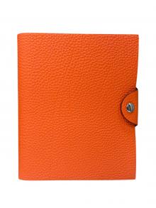 HERMES（エルメス）の古着「ユリスMM / 手帳カバー」｜オレンジ×シルバー金具