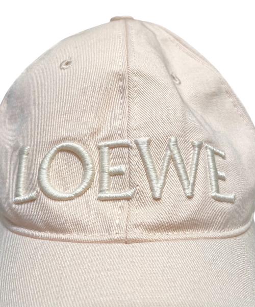 LOEWE（ロエベ）LOEWE (ロエベ) ロエベ キャップ（キャンバス） ピンク サイズ:Mの古着・服飾アイテム