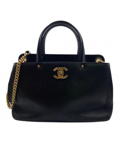 中古・古着通販】CHANEL (シャネル) 2WAYショルダーバッグ ブラック