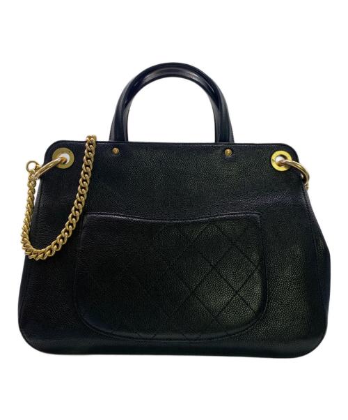 CHANEL（シャネル）CHANEL (シャネル) 2WAYショルダーバッグ ブラックの古着・服飾アイテム