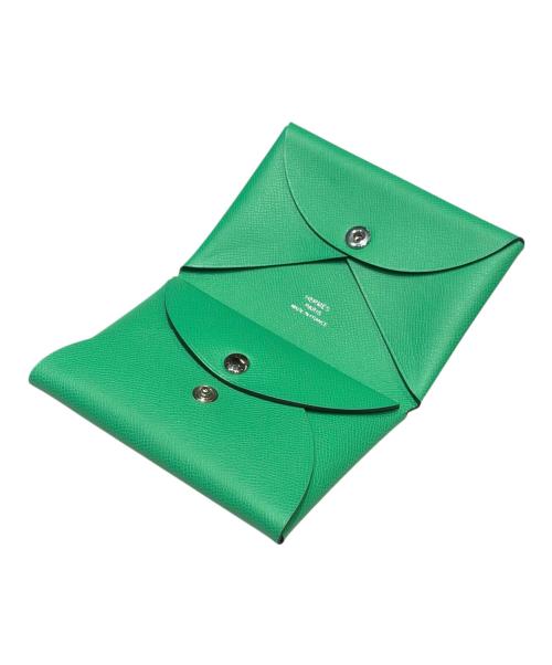 HERMES（エルメス）HERMES (エルメス) カルヴィデュオ/Calvi duo/コインケース/カードケース ヴェールコミックの古着・服飾アイテム