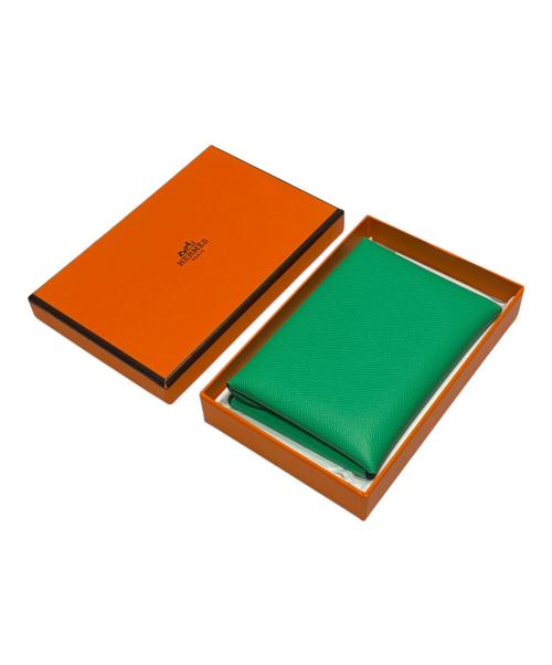 HERMES（エルメス）HERMES (エルメス) カルヴィデュオ/Calvi duo/コインケース/カードケース ヴェールコミックの古着・服飾アイテム