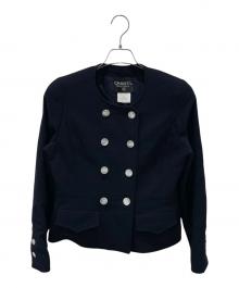 CHANEL（シャネル）の古着「97SS P07 ノーカラージャケット」｜ネイビー