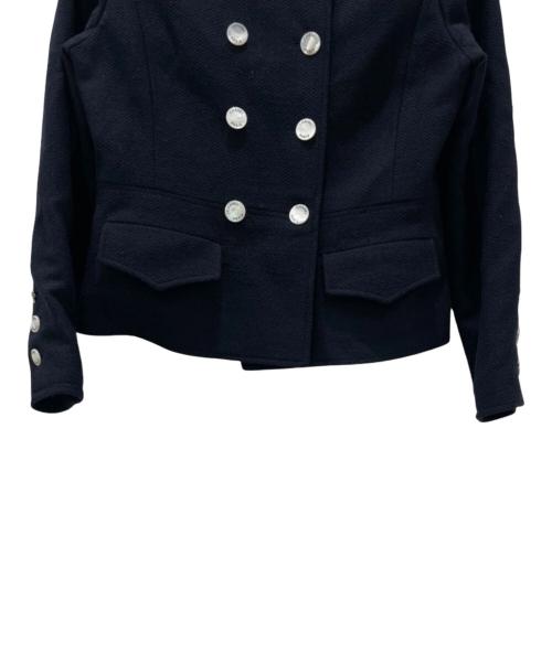 CHANEL（シャネル）CHANEL (シャネル) 97SS P07 ノーカラージャケット ネイビー サイズ:38の古着・服飾アイテム