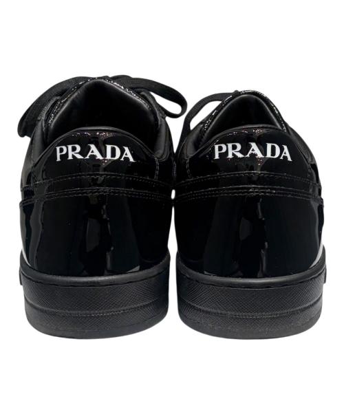 PRADA（プラダ）PRADA (プラダ) ダウンタウン レザー スニーカー ブラック サイズ:7の古着・服飾アイテム