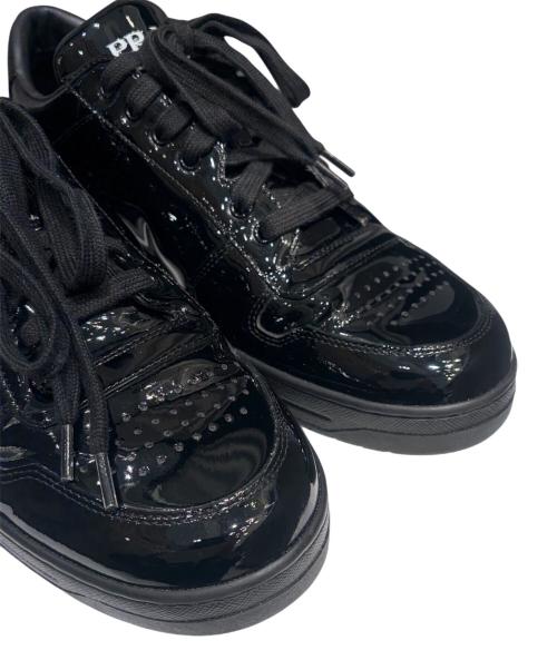 PRADA（プラダ）PRADA (プラダ) ダウンタウン レザー スニーカー ブラック サイズ:7の古着・服飾アイテム