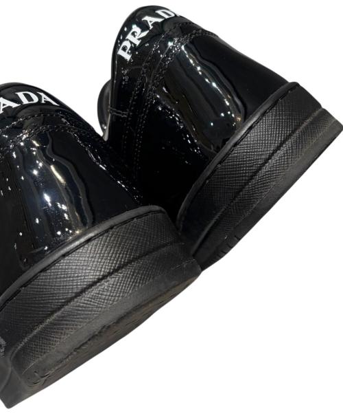 PRADA（プラダ）PRADA (プラダ) ダウンタウン レザー スニーカー ブラック サイズ:7の古着・服飾アイテム