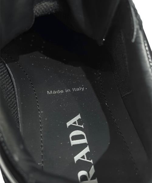 PRADA（プラダ）PRADA (プラダ) ダウンタウン レザー スニーカー ブラック サイズ:7の古着・服飾アイテム