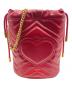 GUCCI (グッチ) GGマーモントショルダーバッグ レッド：95000円