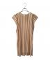 PLEATS PLEASE (プリーツプリーズ) プリーツレイヤードワンピース ベージュ サイズ:3：35000円