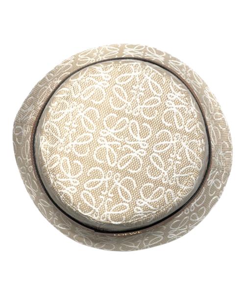 LOEWE（ロエベ）LOEWE (ロエベ) アナグラム ジャカード バケットハット ベージュ×ブラウン サイズ:57の古着・服飾アイテム