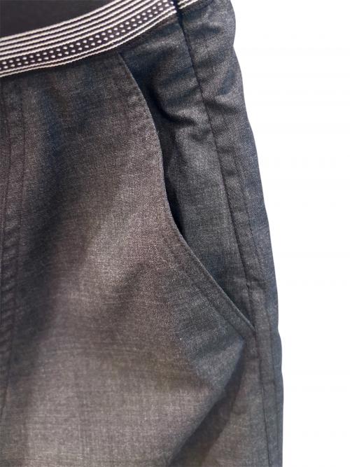 LOEWE（ロエベ）LOEWE (ロエベ) ウエストロゴ入りアシンメトリースカート グレー サイズ:34の古着・服飾アイテム