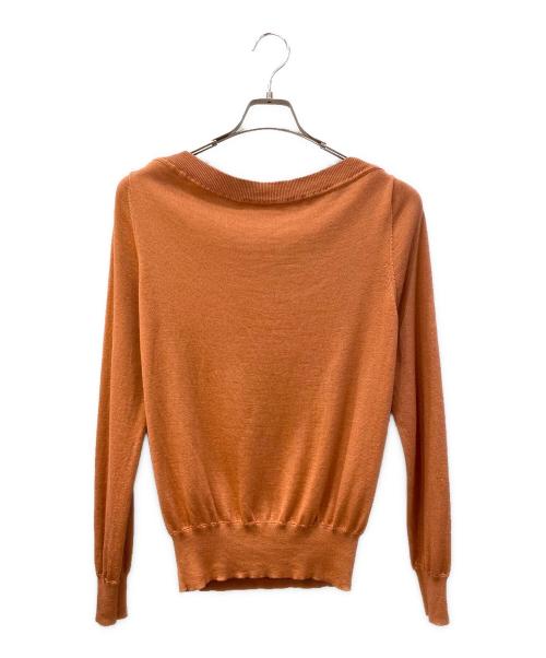 HERMES（エルメス）HERMES (エルメス) カシミヤシルクニット ブラウン サイズ:40の古着・服飾アイテム