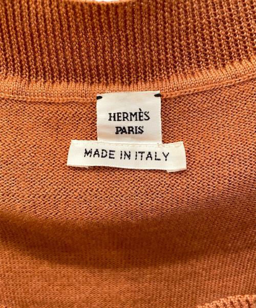 HERMES（エルメス）HERMES (エルメス) カシミヤシルクニット ブラウン サイズ:40の古着・服飾アイテム
